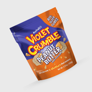 Violet Crumble Peanut Butter Chocolate Cubes Pouch  - 158g