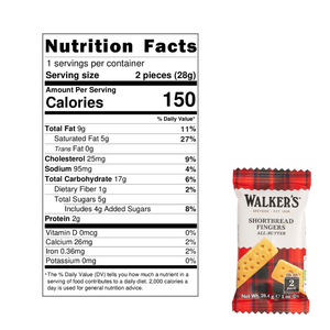 Walker's Shortbread Fingers Snack Pack - 2-Pack, 40g