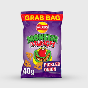 Walker's Crisps Monster Munch Pickled Onion Grab Bag - 40g