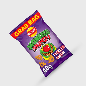 Walker's Crisps Monster Munch Pickled Onion Grab Bag - 40g
