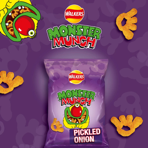 Walker's Crisps Monster Munch Pickled Onion Grab Bag - 40g