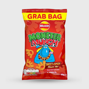Walker's Crisps Monster Munch Sweet & Spicy Grab Bag - 40g