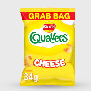 Walker's Crisps Quavers Cheese Grab Bag - 34g