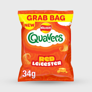 Walker's Crisps Quavers Red Leicester Grab Bag - 34g