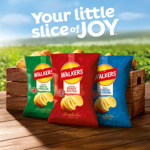 Walker's Crisps Ready Salted 6-pack - 6x25g bags (150g total)