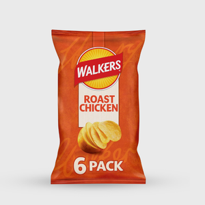 Walker's Crisps Roast Chicken 6-pack - 6x25g bags (150g total)