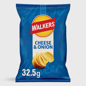 Walkers Cheese & Onion Crisps - 32.5g