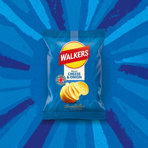 Walkers Cheese & Onion Crisps - 32.5g