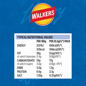 Walkers Cheese & Onion Crisps - 32.5g