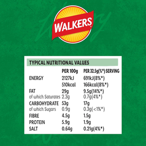 Walkers Salt & Vinegar Crisps - 32.5g