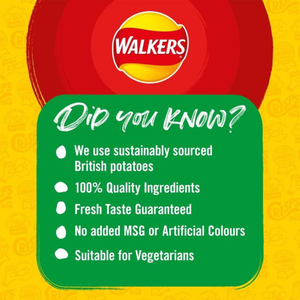 Walkers Salt & Vinegar Crisps - 32.5g