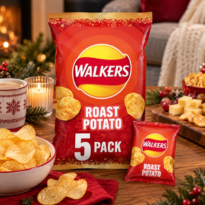 Walkers Crispy Roast Potato Crisps 5 Pack 125g