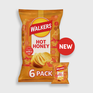 Walkers Hot Honey Crisps 6 Pack 150g