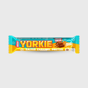 Yorkie Salted Caramel Pretzel Flavour Milk Chocolate Duo Bar 66g