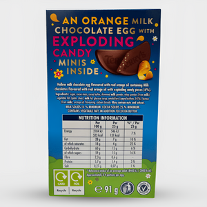 Terry's Chocolate Orange Egg Exploding Mini Candy Egg - 91g
